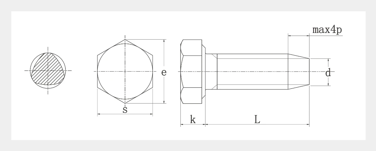 Trilobular Thread Forming Screws 2D