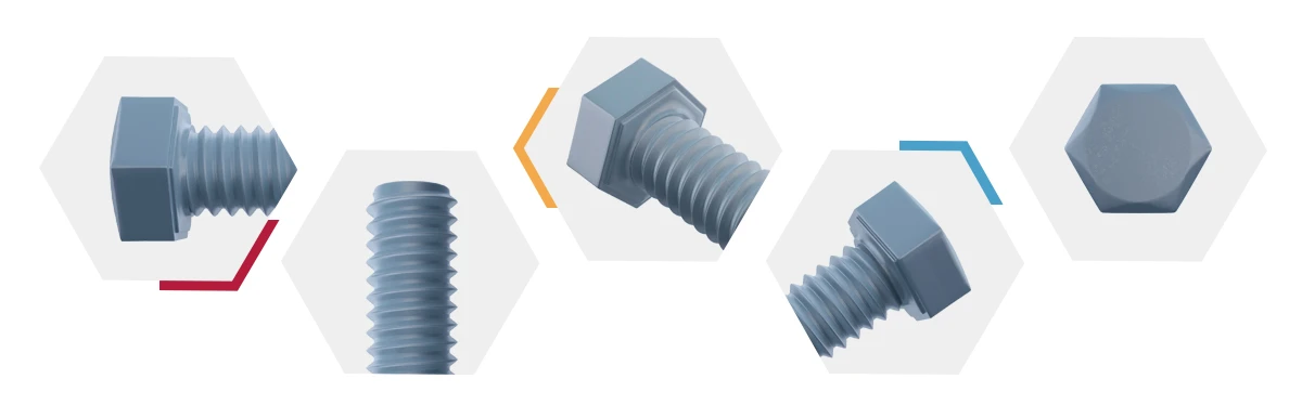 Full Thread Hexagon Bolts detail
